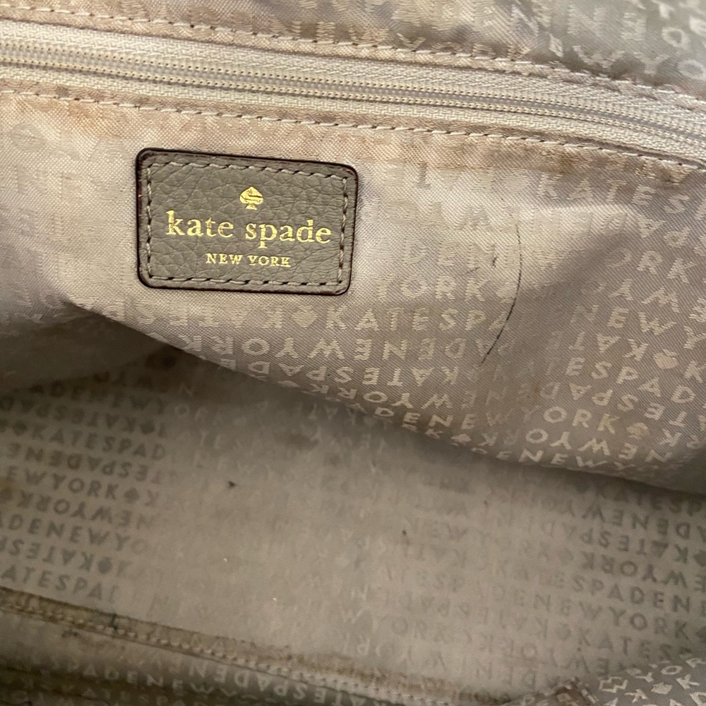 SOLD - KATE SPADE MULBERRY STREET LEIGHANN SATCHEL WITH SHOULDER STRAP - GRAY - Picture 8 of 13